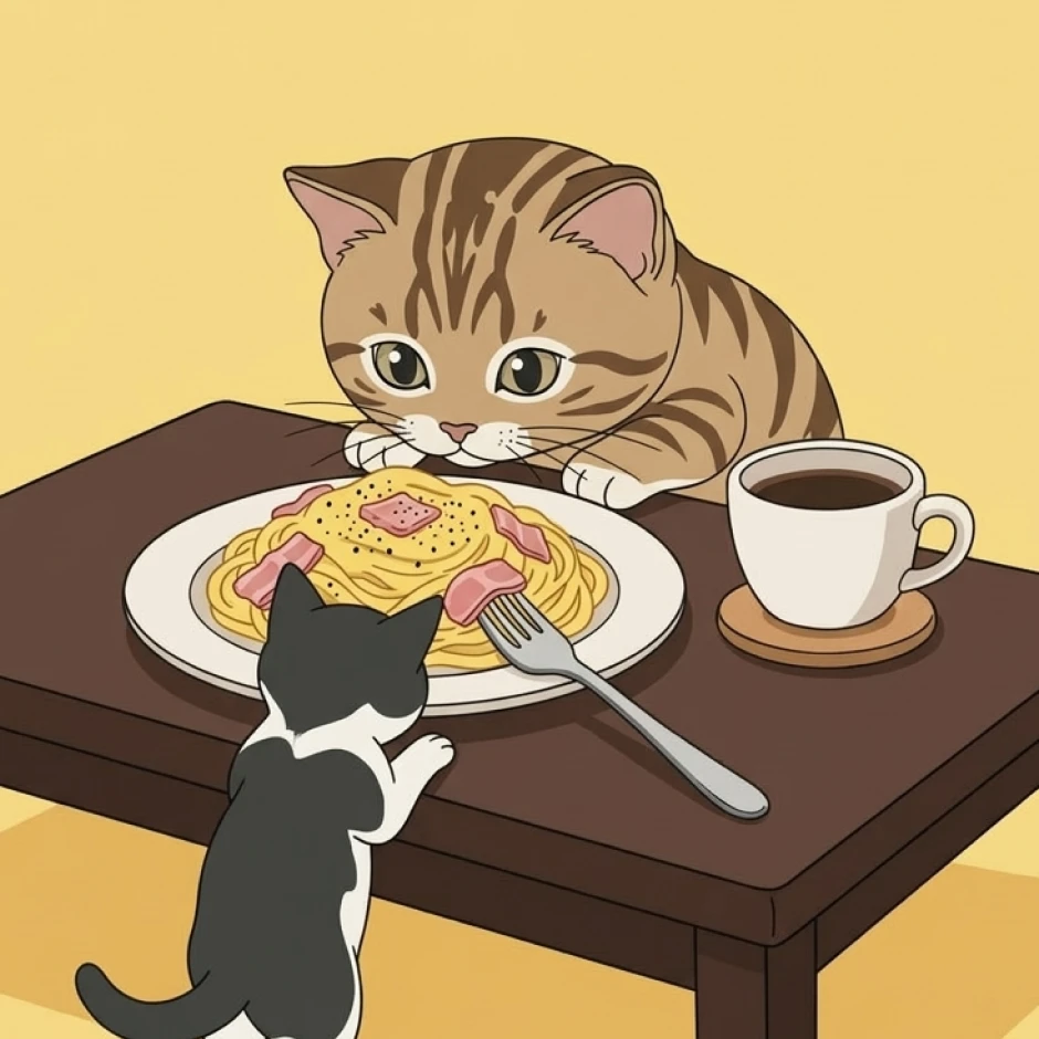 猫カフェでくつろぐイメージ